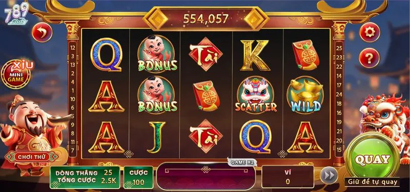 Đăng nhập và tiến hành quay slot để trải nghiệm ngay